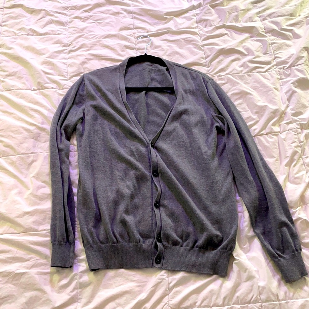 Celio Grey Cardigan Sweater